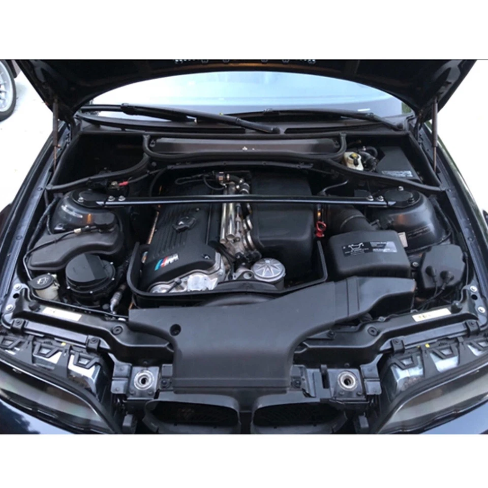 For 2001-2006 BMW 330Ci Front Hood Gas Struts +Rear Trunk Lift Supports Rod Foto 3 de 4