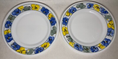 Lot De 6 Assiettes Arcopal France Vintage 19,7 Cm - Décor Floral - Bon état