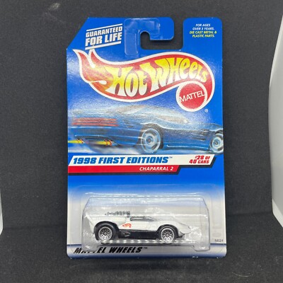 1998 Hot Wheels First Editions CHAPARRAL 2  White #66