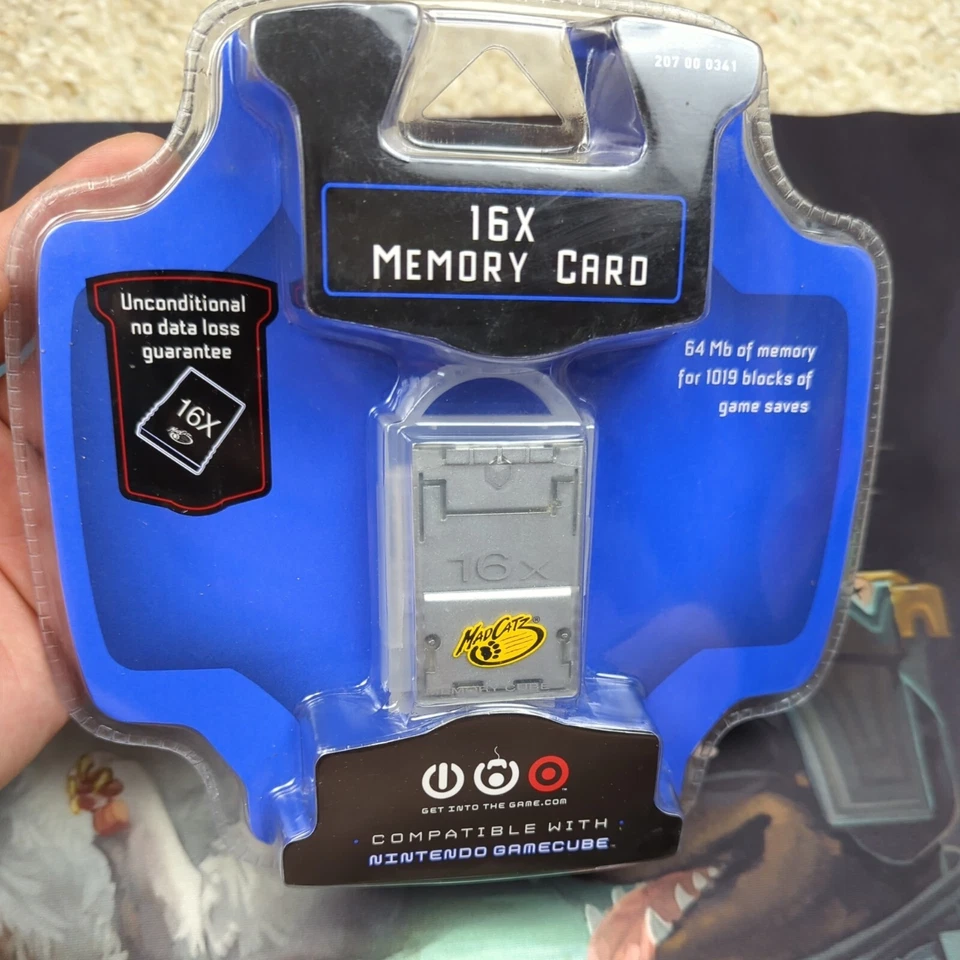 Mad Catz 任天堂 Gamecube 16x 存储卡 全新 Blister NOS 2004 — 第 2/4 张图片