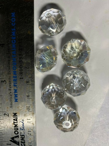 Chinarovski Faceted Glass Crystal Rondelle Beads 16mm 18mm - Picture 35 of 116
