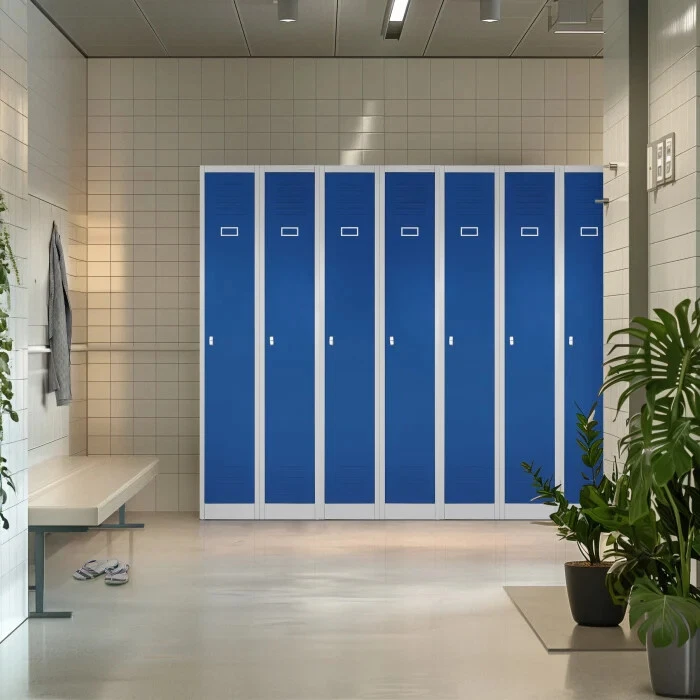 Spind Umkleidespind Doppelspind Metallschrank Umkleideschrank Metallspind Spint - Bild 4 von 4