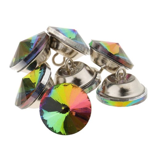 25x Crystal Upholstery Buttons with Metal Loop for Sofa Decoration 16/18/20/25mm - Picture 7 of 10