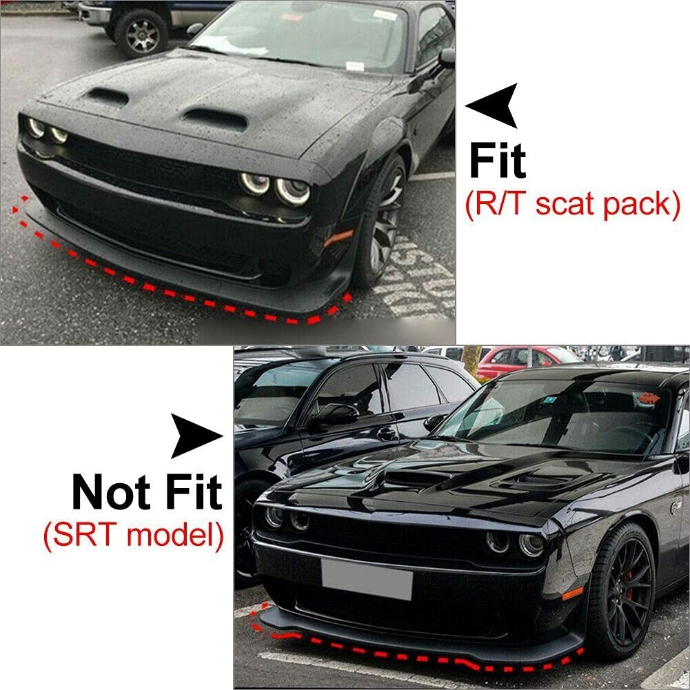 トップス challenger Front Bumper Lip Splitter Protector for Dodge Challenger