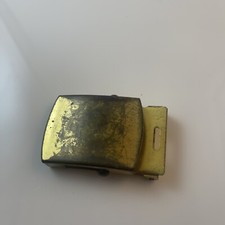 U.S. RAU US Army Solid Brass Belt Buckle Men's Made in USA, Military - Marked