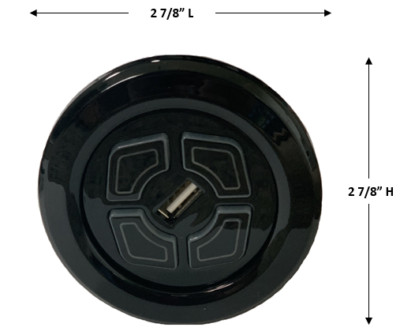 Mulin Electric Switch - MLSK60-A Left (L) 4 Button Power Recliner Switch + USB
