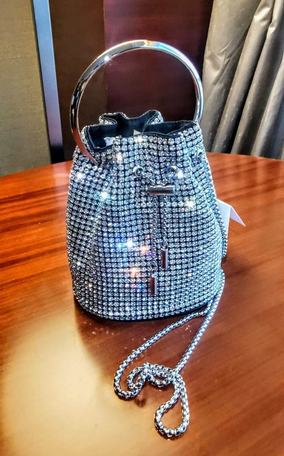 Borsa Alexander WANG Inspired glitter strass borsa bling bling party