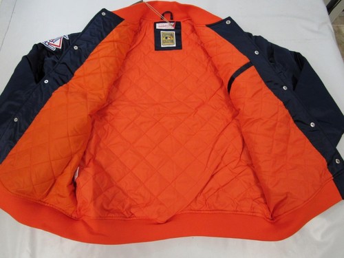San Diego Padres Mens Mens Mitchell & Ness Heavy Satin Button Snap Jacket $150 - Picture 3 of 12