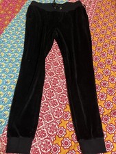 Bebe Velour Joggers Black Size M New