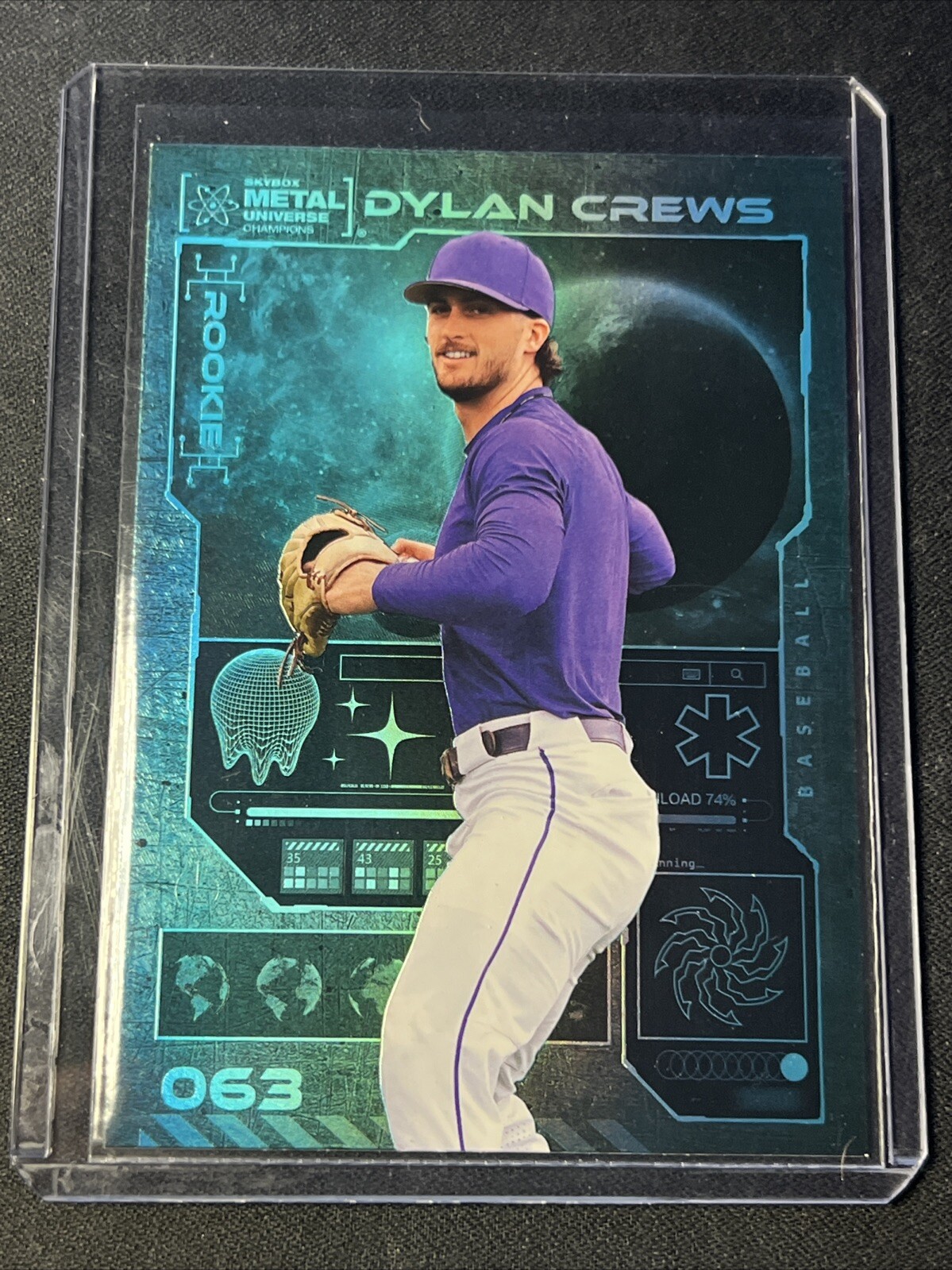 2023 Skybox Metal Universe Champions AQUA Dylan Crews Rookie RC