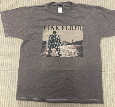 Vintage Y2K Pink Floyd Band Shirt Size Large Brown Rockware
