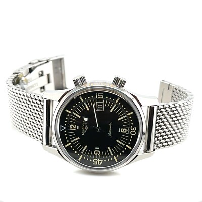 Longines L3.674.4 Legend Diver Stainless Steel Bracelet P-O-B&P