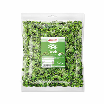 2kg Eukalyptus Menthol Bonbons Extra Stark Minze in 4x 500g Beuteln Süssigkeiten
