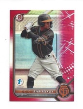 RYAN RECKLEY 2022 BOWMAN DRAFT FIRST EDITION RED FOIL RARE 2/5 I197