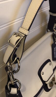 Coach 22409 Legacy White Purple Archival Two Tone Leather Willis