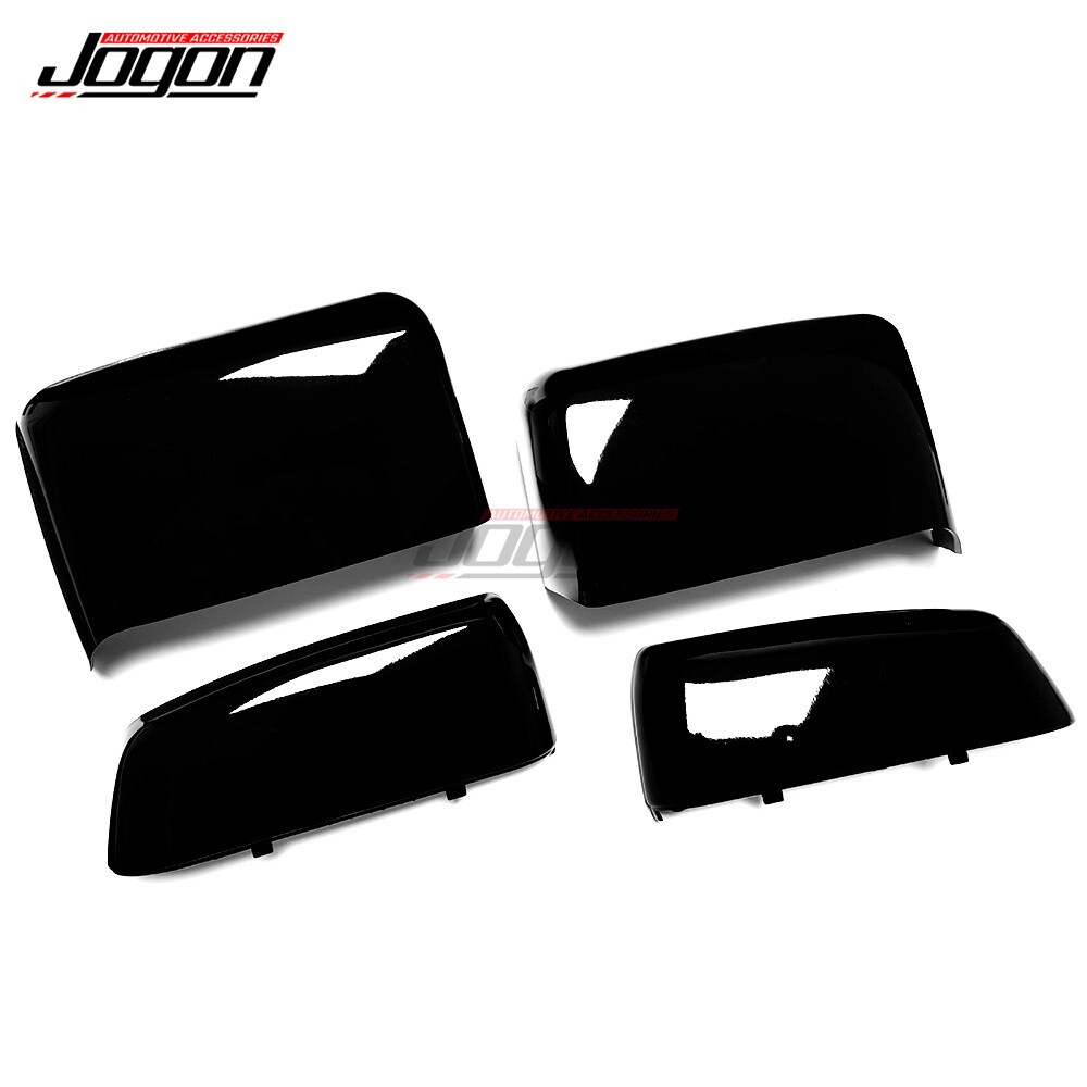 For 2014 - 2018 Chevy Silverado / GMC Black Side Mirror Cap Covers Replacement - Picture 3 of 7