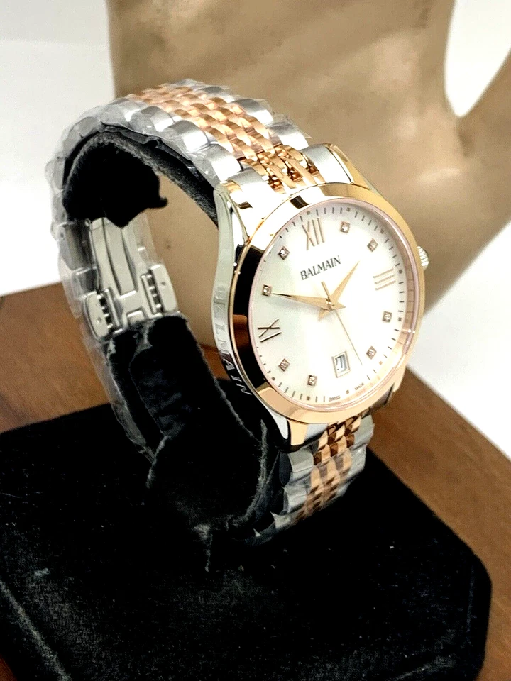 Balmain女士手表B43183182瑞士石英钻石珍珠母表盘34毫米 — 第 2/4 张图片