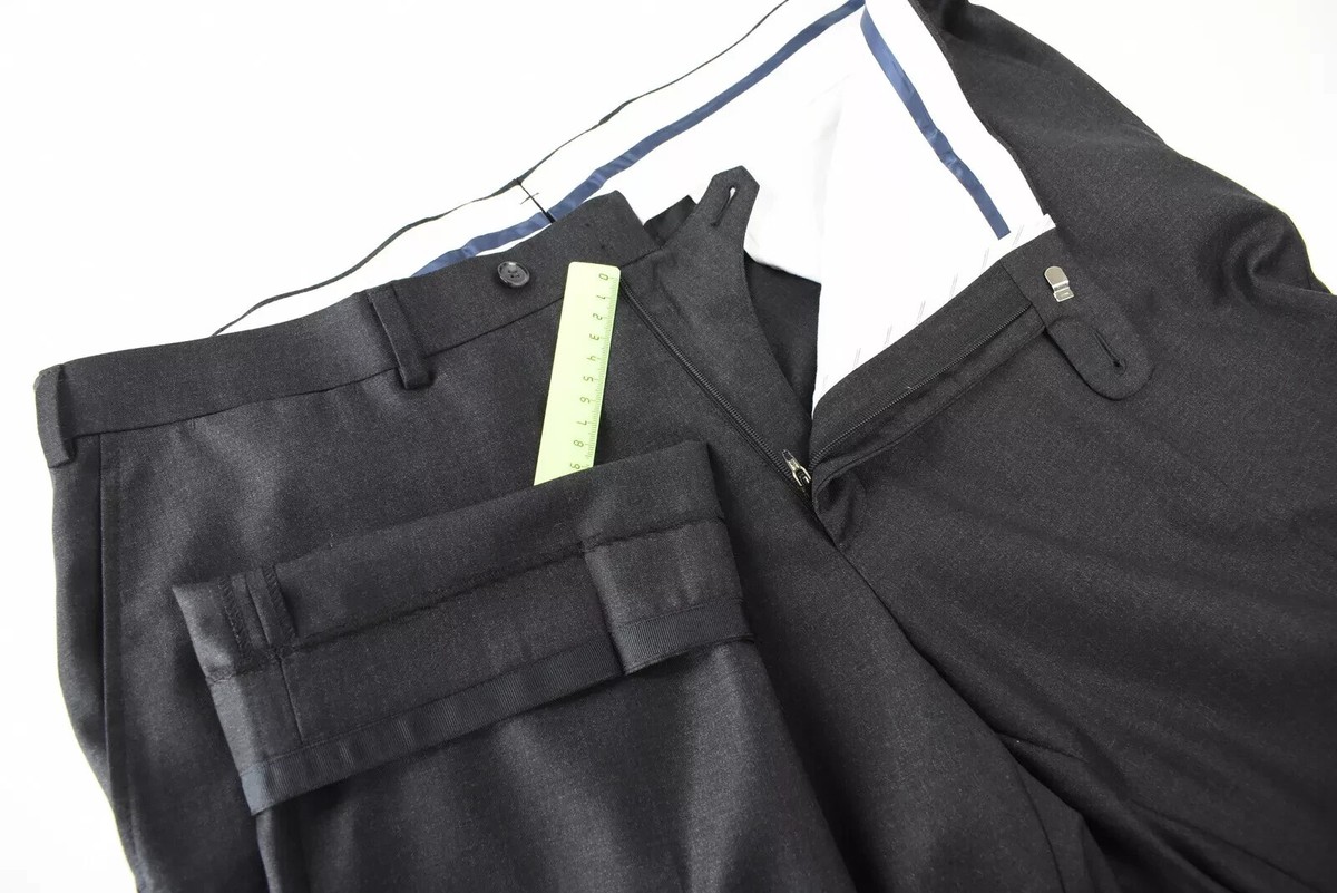 Pantalon Homme Suitsupply Brescia - Taille UK 46L (W39), Bleu, Laine, Coupe Conique, Occasion TB