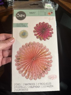 Sizzix Thinlits Metal Die Set 2PK - Party Fans 662775