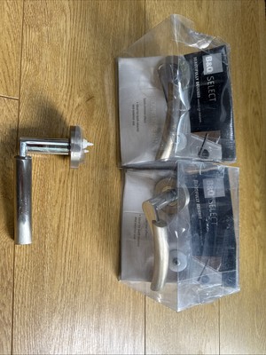 Türdrücker B&Q Select rund rosa satiniert Chromoptik