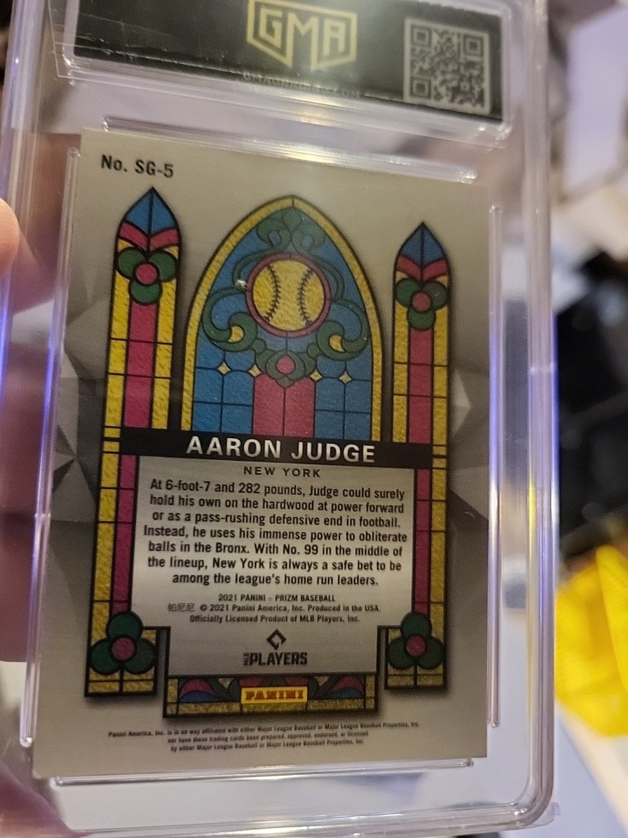 サイン入り　B面Judge / Jahvaneeze&Erika crymson 2022 Panini Mosaic Bang! Silver Mosaic Prizm #3 Aaron Judge