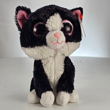 Ty Beanie Boos PEPPER Cat (Glitter Eyes Version 3) 6" NEW MWMT Plush Stuffed Toy