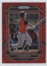 2023 Panini Prizm Ruby Wave Prizm Jud Fabian #165 14rt