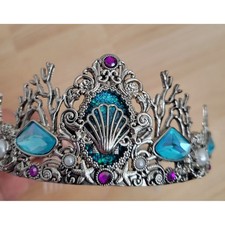 Disney Little Mermaid Tiara Crown Gemstone Rhinestone Princess Costume Dressup