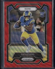 2023 Panini Prizm Zach Evans Red Wave Prizm RC 119/149 #359 Los Angeles Rams