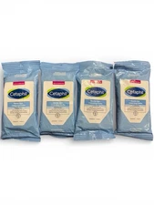 Lot Of 4 Gentle Skin Cleansing Cloths, 10 Wipes Ea Pack, 40 Wipes Total, New