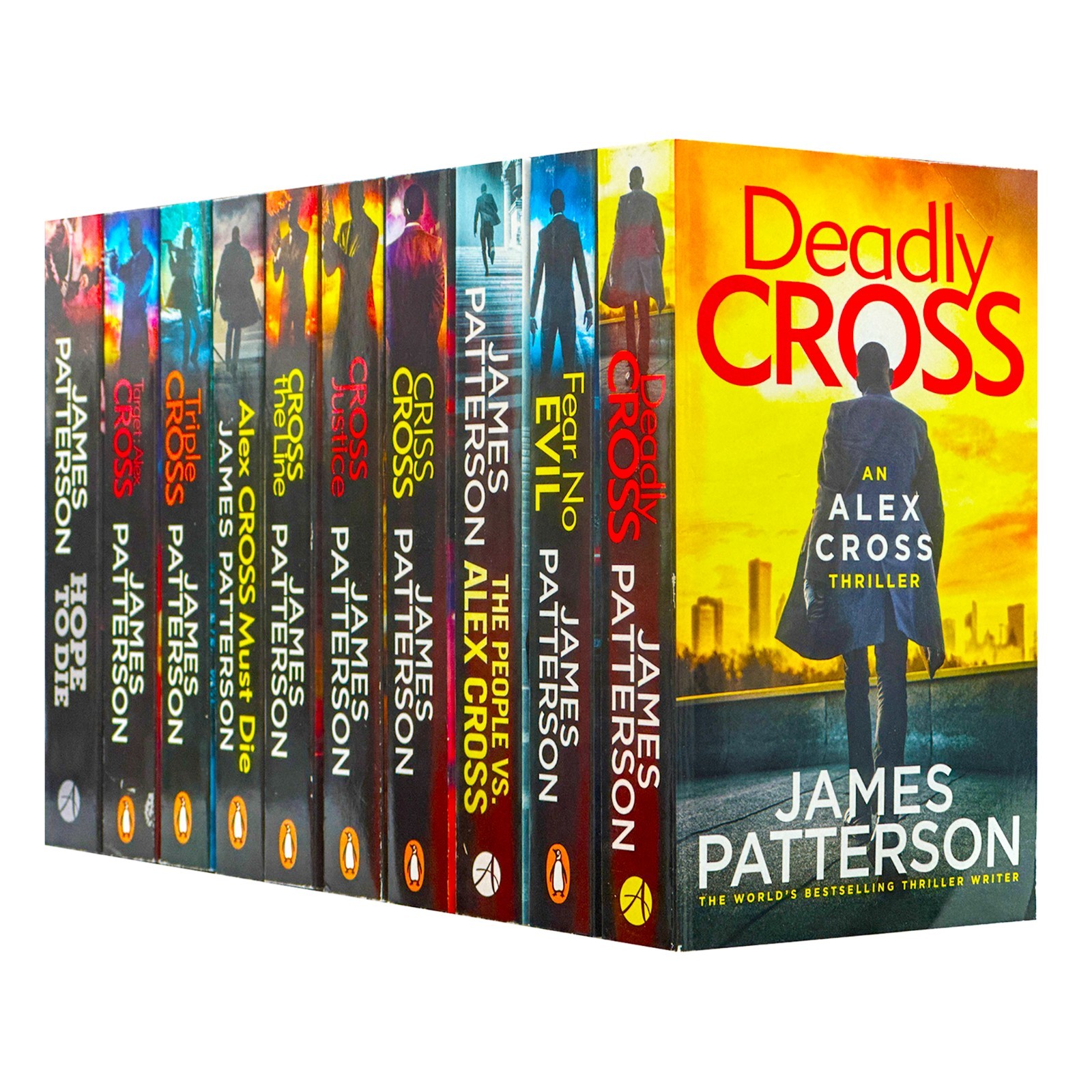 James Patterson Alex Cross Series 10 Books Collection Set Fear No Evil, Deadly