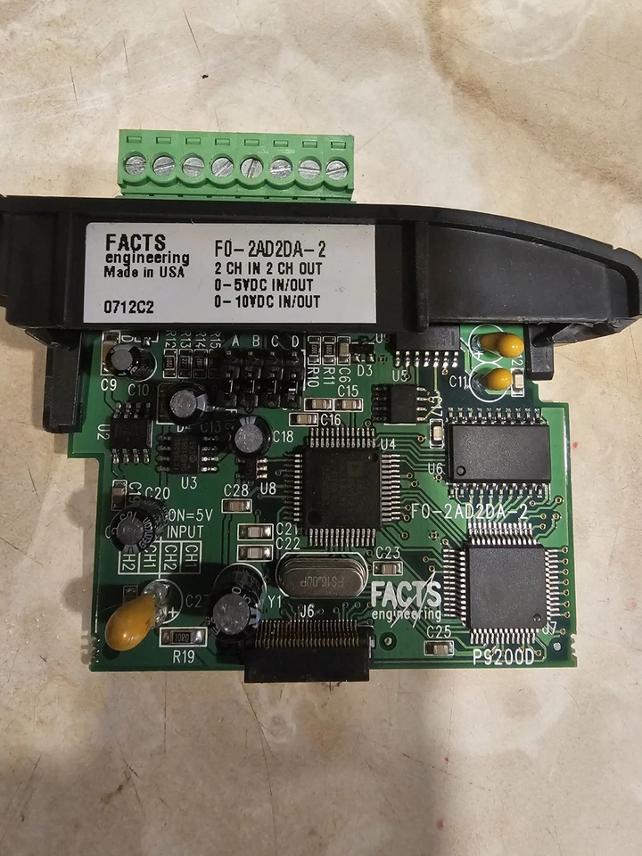 Tarjeta de entrada/salida analógica DIRECT LOGIC FO-2AD2DA, 0-5 voltios, 0-10 voltios Foto 2 de 2