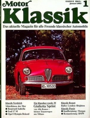 4) Motor Klassik 01/1985 - Tempo Matador in einer se - Tips für Morgan 4/4 - Plu