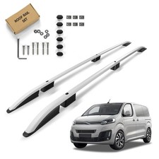 für Citroen Spacetourer I (V) MITTEL (L2 | M) 2016-2024 Dachreling Silber Matt