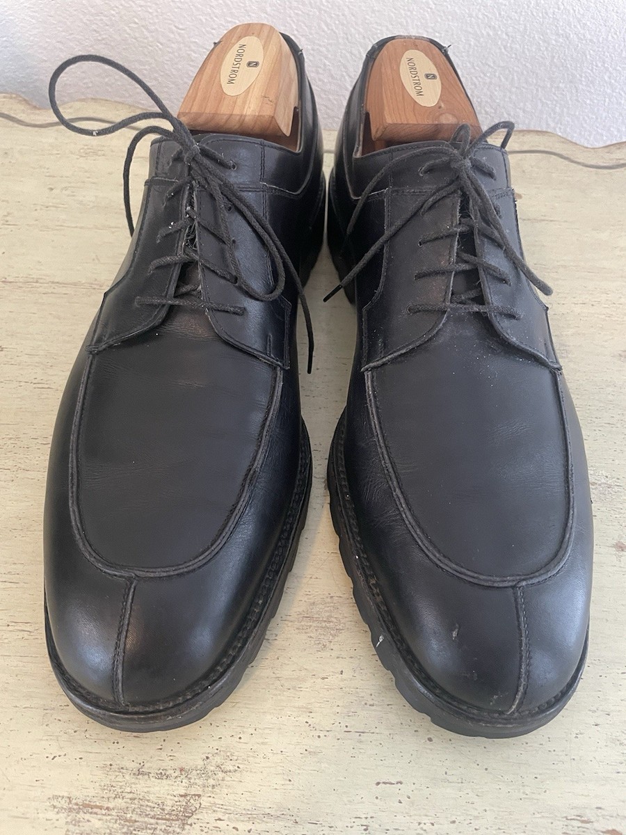 Salvatore Ferragamo Apron Split Toe Lug Sole Derby in Black  display picture 1