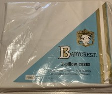 Vintage Babycrest 2 Pillow Cases For Boudoir And Nursery Pillows