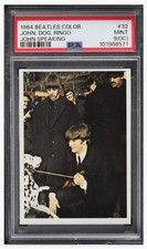 1964 ⚪ PSA-9 - The Beatles Color #32 John, Dog, Ringo, John Speaking
