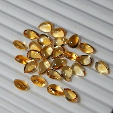 AAA Citrine Pear Cabochon 5x7mm Wholesale For Making Jewelry