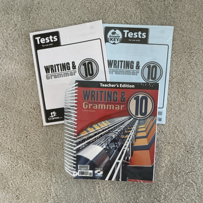 BJU Press Writing & Grammar 10 Teacher Ed w/CD, Tests w/Answer Key