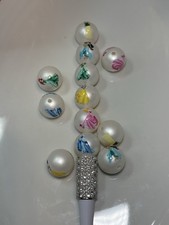 12 Princess Focal 20 mm Beads For Beadable Pens Keychains Jewelry