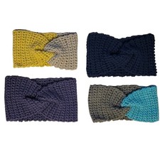 Lot of 4 Handmade Crochet Twisted Ear Warmers/Headbands NEW