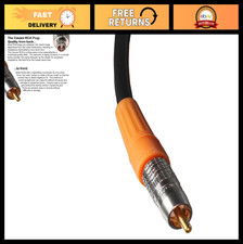 3ft Coaxial Digital Audio Cable RCA to RCA - High-Quality Sound, Black