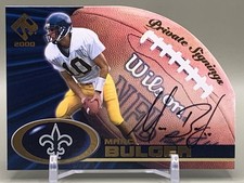 2000 Pacific Private Stock Marc Bulger Rookie Auto - New Orleans Saints
