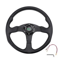 6 Bolt Black 14universal Drifting Racing Steering Wheel Aluminum Us