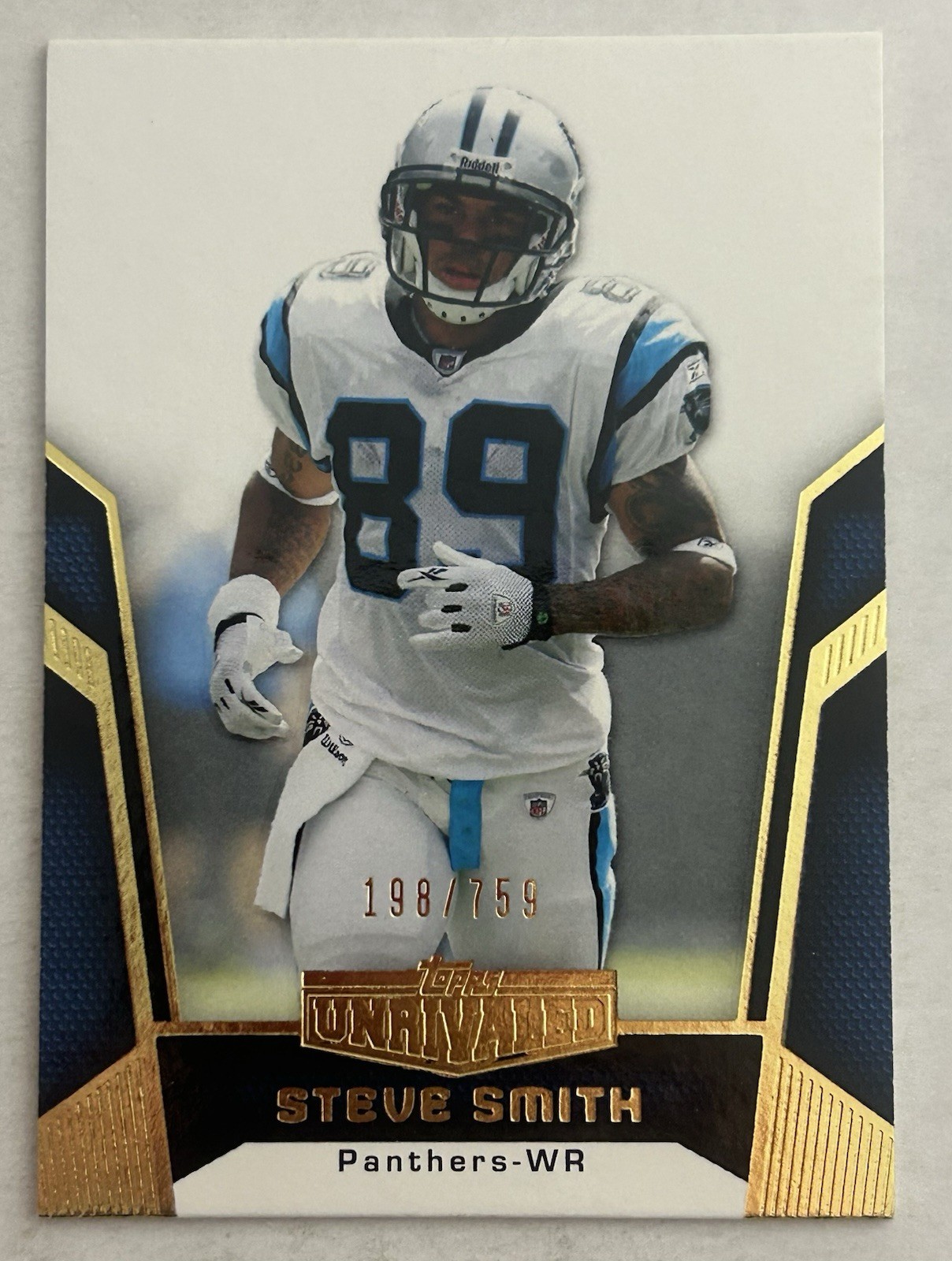 2010 Topps Unrivaled - Steve Smith #58 198/759 Carolina Panthers J3