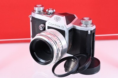 コンタックス Ⅱa Tessar 50mm 2.8 革ケース付き CONTAX Carl Zeiss