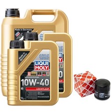 Motoröl Set Leichtlauf 10W-40 LIQUI MOLY 7 Liter + Ölfilter für Subaru Tribeca