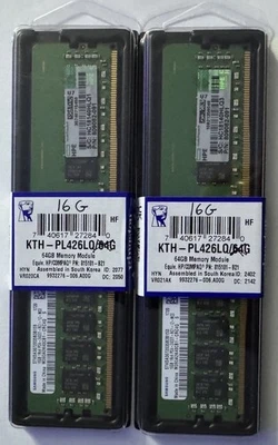 2 Pack (32GB Total) - Samsung 16GB DDR4 RDIMM ECC Registered PC4-2400T 288-Pin - Image 1 of 3