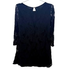Vintage Show Me Your Mumu Small Lace Mini Dress Black Witchy Whimsigoth Fairy