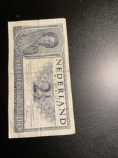 1945 WW2 Nederland Two & Half Gulden Bank Note (PV056285)